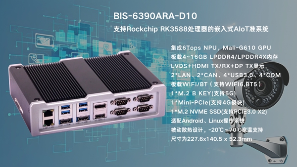 华北工控BIS-6390ARA-D10嵌入式AIoT准系统